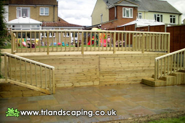 Constructed Raised Decking Area